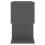 Mesita de noche madera contrachapada gris 50x30x51,5 cm de vidaXL, Mesitas de noche - Ref: Foro24-806368, Precio: 37,82 €, De...