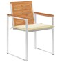 Garden chairs and cushions 6 units solid acacia wood by vidaXL, Garden chairs - Ref: Foro24-3078499, Price: 757,04 €, Discoun...