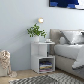 Bedside table made of glossy white plywood, 35x35x55 cm by vidaXL, Nightstands - Ref: Foro24-806358, Price: 32,99 €, Discount: %