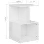 Bedside table made of glossy white plywood, 35x35x55 cm by vidaXL, Nightstands - Ref: Foro24-806358, Price: 32,52 €, Discount: %