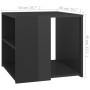 Glossy gray plywood side table 50x50x45 cm by vidaXL, Side tables - Ref: Foro24-806390, Price: 34,51 €, Discount: %