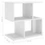 White plywood bedside table 50x30x51.5cm by vidaXL, Nightstands - Ref: Foro24-806364, Price: 33,37 €, Discount: %