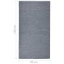 Blue flat weave outdoor rug 80x150 cm by vidaXL, Rugs - Ref: Foro24-340792, Price: 24,20 €, Discount: %