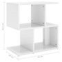 Glossy white plywood bedside table 50x30x51.5cm by vidaXL, Nightstands - Ref: Foro24-806376, Price: 38,19 €, Discount: %