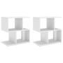 Mesitas de noche 2 uds madera contrachapada blanco 50x30x51,5cm de vidaXL, Mesitas de noche - Ref: Foro24-806365, Precio: 53,...