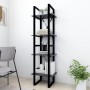 4-tier shelving unit gray plywood 40x30x140 cm by vidaXL, Bookcases and shelves - Ref: Foro24-806419, Price: 45,99 €, Discoun...