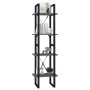 4-tier shelving unit gray plywood 40x30x140 cm by vidaXL, Bookcases and shelves - Ref: Foro24-806419, Price: 45,99 €, Discoun...