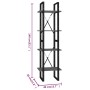 4-tier shelving unit gray plywood 40x30x140 cm by vidaXL, Bookcases and shelves - Ref: Foro24-806419, Price: 45,99 €, Discoun...