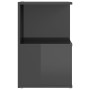 Nightstands 2 pcs glossy gray plywood 35x35x55 cm by vidaXL, Nightstands - Ref: Foro24-806363, Price: 61,18 €, Discount: %