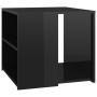 Mesa auxiliar madera contrachapada negro brillante 50x50x45 cm de vidaXL, Mesas auxiliares - Ref: Foro24-806389, Precio: 34,9...