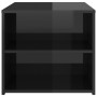 Mesa auxiliar madera contrachapada negro brillante 50x50x45 cm de vidaXL, Mesas auxiliares - Ref: Foro24-806389, Precio: 34,9...