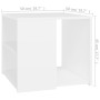 White plywood side table 50x50x45 cm by vidaXL, Side tables - Ref: Foro24-806382, Price: 48,51 €, Discount: %