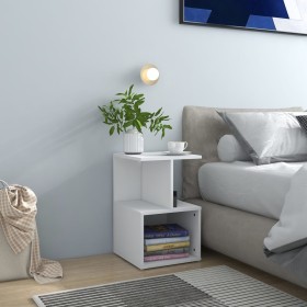 White engineered wood bedside table 35x35x55 cm by vidaXL, Nightstands - Ref: Foro24-806346, Price: 35,54 €, Discount: %