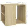 Mesa auxiliar madera contrachapada roble Sonoma 50x50x45 cm de vidaXL, Mesas auxiliares - Ref: Foro24-806385, Precio: 44,99 €...