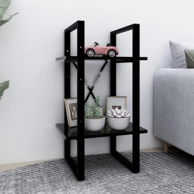 2-level black plywood shelf 40x30x70 cm by vidaXL, Bookcases and shelves - Ref: Foro24-806408, Price: 30,65 €, Discount: %