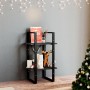 2-tier solid black pine wood shelf 40x30x70 cm by vidaXL, Bookcases and shelves - Ref: Foro24-806416, Price: 35,21 €, Discoun...