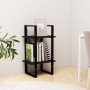 2-tier solid black pine wood shelf 40x30x70 cm by vidaXL, Bookcases and shelves - Ref: Foro24-806416, Price: 35,21 €, Discoun...