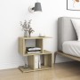 Bedside table made of oak plywood in Sonoma finish, measuring 50x30x51.5cm. by vidaXL, Nightstands - Ref: Foro24-806370, Pric...