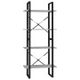 4-level gray concrete plywood shelf 60x30x140cm by vidaXL, Bookcases and shelves - Ref: Foro24-806441, Price: 62,57 €, Discou...