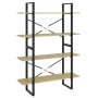 4-tier Sonoma oak plywood shelf 100x30x140cm by vidaXL, Bookcases and shelves - Ref: Foro24-806480, Price: 68,93 €, Discount: %