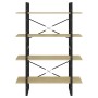 4-tier Sonoma oak plywood shelf 100x30x140cm by vidaXL, Bookcases and shelves - Ref: Foro24-806480, Price: 68,93 €, Discount: %