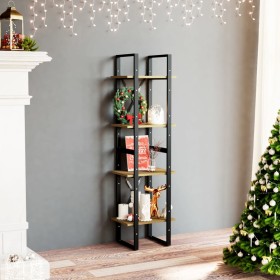 4-tier solid pine wood shelf 40x30x140 cm by vidaXL, Bookcases and shelves - Ref: Foro24-806425, Price: 59,31 €, Discount: %