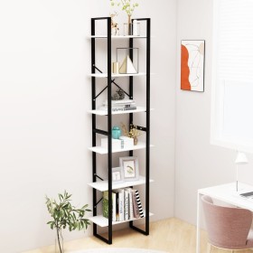 Weißes Sperrholzregal 60x30x210 cm von vidaXL, Bücherregale und Regale - Ref: Foro24-806517, Preis: 69,55 €, Rabatt: %