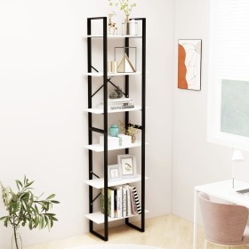 Estantería de madera maciza pino blanca 60x30x210 cm de vidaXL, Librerías y estanterías - Ref: Foro24-806523, Precio: 94,99 €...