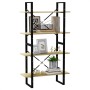 4-level oak Sonoma veneer bookshelf 80x30x140 cm by vidaXL, Bookcases and shelves - Ref: Foro24-806460, Price: 64,07 €, Disco...