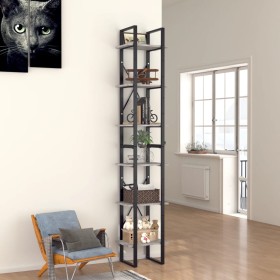 6-tier concrete gray plywood shelf 40x30x210cm by vidaXL, Bookcases and shelves - Ref: Foro24-806501, Price: 91,99 €, Discoun...