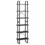 Black plywood shelving 60x30x210 cm by vidaXL, Bookcases and shelves - Ref: Foro24-806518, Price: 93,96 €, Discount: %