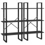 Black plywood shelving 60x30x210 cm by vidaXL, Bookcases and shelves - Ref: Foro24-806518, Price: 93,96 €, Discount: %