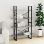 4-level gray concrete plywood bookshelf 100x30x140 cm by vidaXL, Bookcases and shelves - Ref: Foro24-806481, Price: 80,74 €, ...