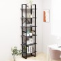 Solid gray pine wood shelf 60x30x210 cm by vidaXL, Bookcases and shelves - Ref: Foro24-806524, Price: 72,47 €, Discount: %