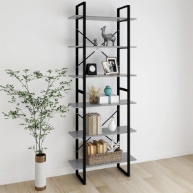 Concrete gray plywood tall cabinet 80x30x210 cm by vidaXL, Bookcases and shelves - Ref: Foro24-806541, Price: 91,99 €, Discou...