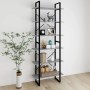 Concrete gray plywood tall cabinet 80x30x210 cm by vidaXL, Bookcases and shelves - Ref: Foro24-806541, Price: 91,63 €, Discou...