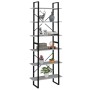 Concrete gray plywood tall cabinet 80x30x210 cm by vidaXL, Bookcases and shelves - Ref: Foro24-806541, Price: 91,63 €, Discou...