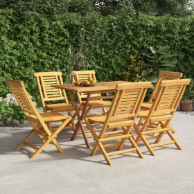 Klappbare Gartenstühle 6 Stück aus massivem Teakholz 47x63x90 cm von vidaXL, Gartenstühle - Ref: Foro24-3155047, Preis: 485,2...