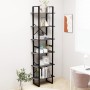 Gray plywood bookshelf 60x30x210 cm by vidaXL, Bookcases and shelves - Ref: Foro24-806519, Price: 86,42 €, Discount: %