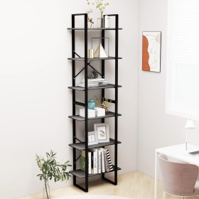 Regal aus grauem Sperrholz 60x30x210 cm von vidaXL, Bücherregale und Regale - Ref: Foro24-806519, Preis: 86,42 €, Rabatt: %