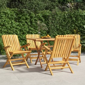 Folding garden chairs 4 pcs solid teak wood 61x67x90 cm by vidaXL, Garden chairs - Ref: Foro24-3155055, Price: 278,47 €, Disc...