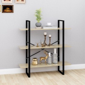 Sonoma oak plywood bookshelf 100x30x105 cm by vidaXL, Bookcases and shelves - Ref: Foro24-806550, Price: 44,99 €, Discount: %