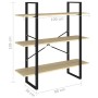 Sonoma oak plywood bookshelf 100x30x105 cm by vidaXL, Bookcases and shelves - Ref: Foro24-806550, Price: 54,52 €, Discount: %