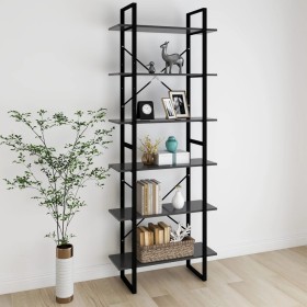 Gray plywood tall cabinet 80x30x210 cm by vidaXL, Bookcases and shelves - Ref: Foro24-806539, Price: 73,99 €, Discount: %