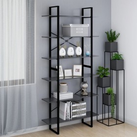 Tall gray plywood wardrobe 100x30x210 cm by vidaXL, Bookcases and shelves - Ref: Foro24-806559, Price: 94,99 €, Discount: %