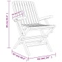 Folding garden chairs 4 pcs solid teak wood 61x67x90 cm by vidaXL, Garden chairs - Ref: Foro24-3155055, Price: 278,13 €, Disc...