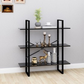 Black plywood shelf 100x30x105 cm by vidaXL, Bookcases and shelves - Ref: Foro24-806548, Price: 53,99 €, Discount: %