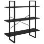 Black plywood shelf 100x30x105 cm by vidaXL, Bookcases and shelves - Ref: Foro24-806548, Price: 53,78 €, Discount: %