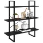 Black plywood shelf 100x30x105 cm by vidaXL, Bookcases and shelves - Ref: Foro24-806548, Price: 53,78 €, Discount: %