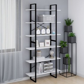 Hoher weißer Sperrholzschrank 100x30x210 cm von vidaXL, Bücherregale und Regale - Ref: Foro24-806557, Preis: 94,51 €, Rabatt: %